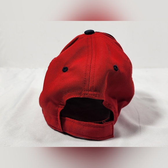 Washington Nationals Double Logo MLB Adult Hat Cap Adjustable Hook & Loop, Red - Picture 3 of 10